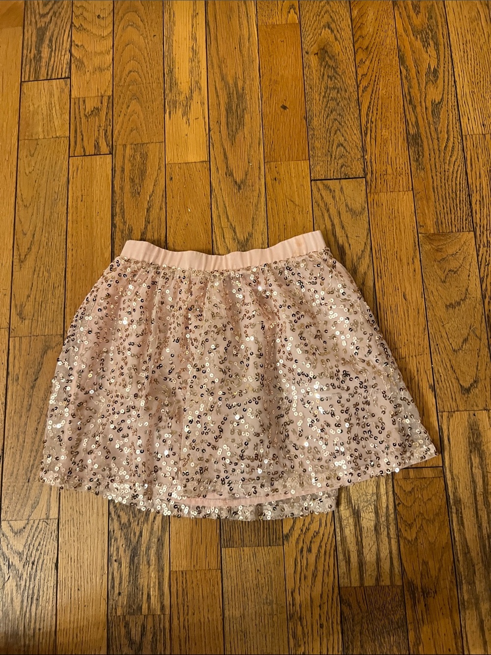 Candie's Blush Sequin Party Skirt